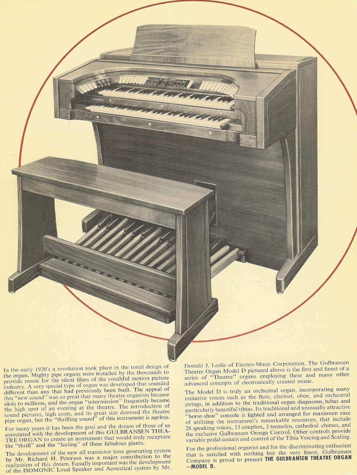 Gulbransen rare original Model D Theater Organ The Organ Forum